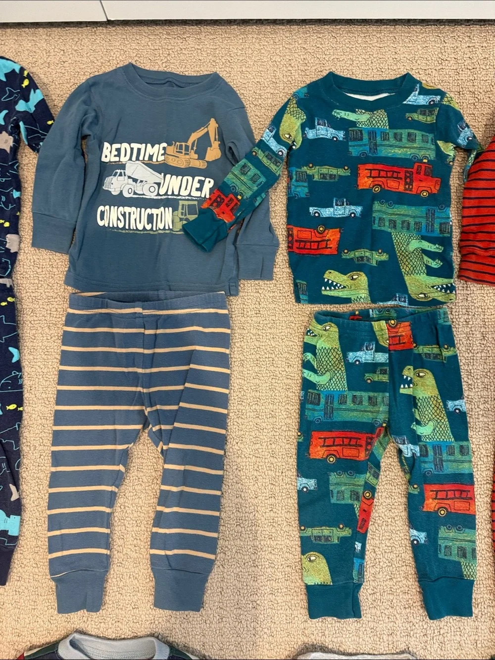 12M Boy Pajamas Carters and Carters simple joys bundle.
